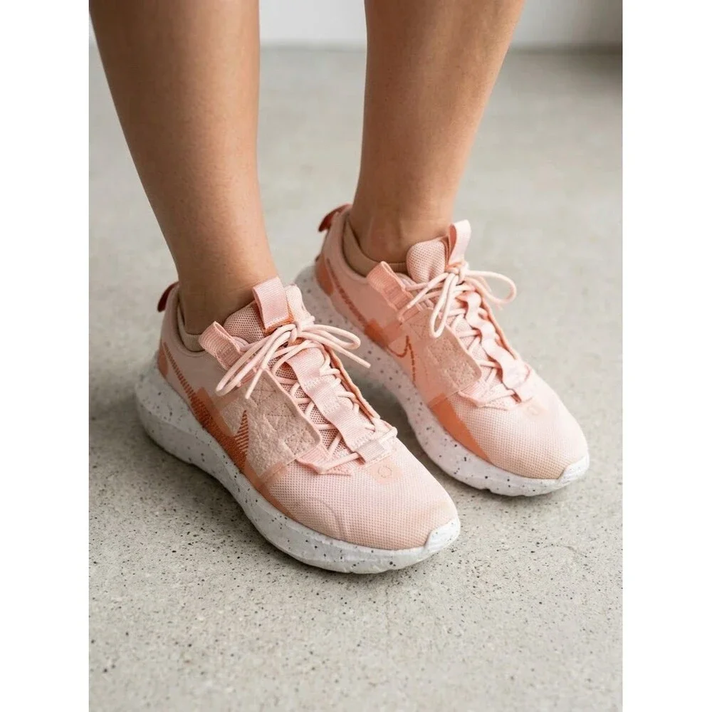 Womens NIKE Crater Impact Running Shoes Pink Peach Size 9 CW2386-602